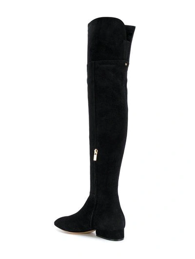 Shop Ferragamo Over The Knee Boots In Black