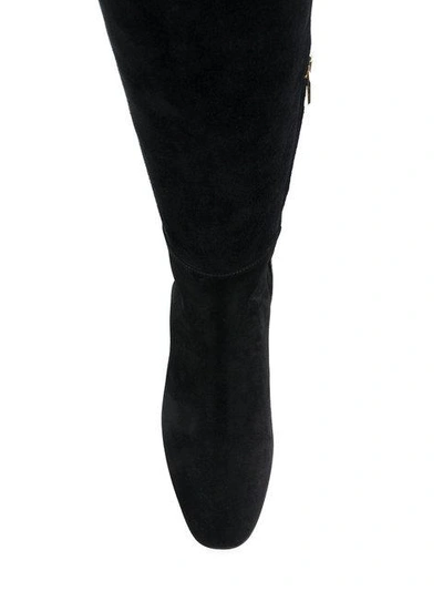 Shop Ferragamo Over The Knee Boots In Black