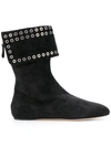 ALEXANDER MCQUEEN eyelet ankle boots,485794WHQV112202203