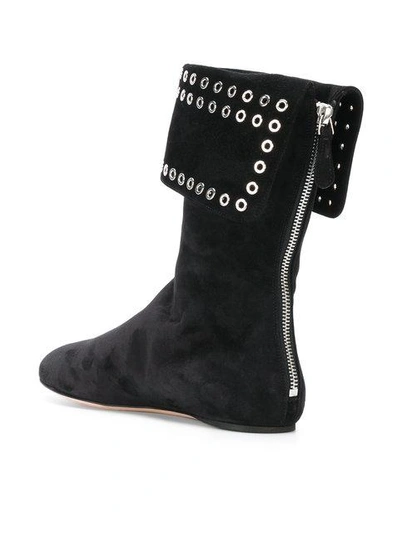 Shop Alexander Mcqueen Eyelet Ankle Boots