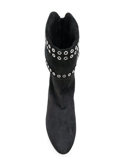 Shop Alexander Mcqueen Eyelet Ankle Boots