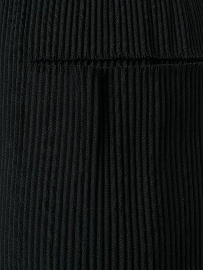 Shop Issey Miyake Cauliflower Cropped Pants - Black