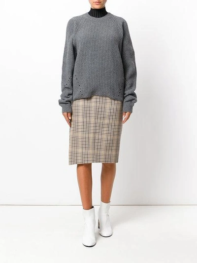 ribbed knit jumper