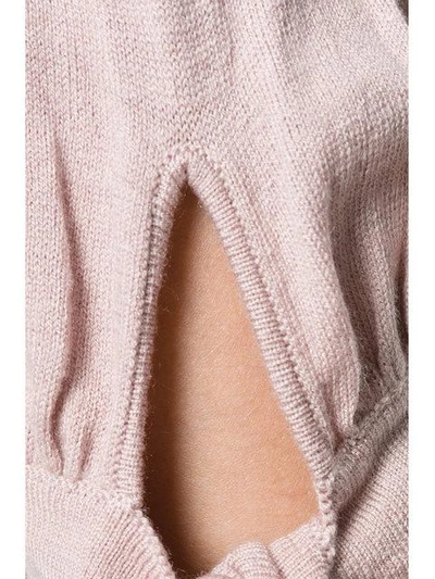 Shop Steffen Schraut Tied Cuffs Knitted Blouse - Pink