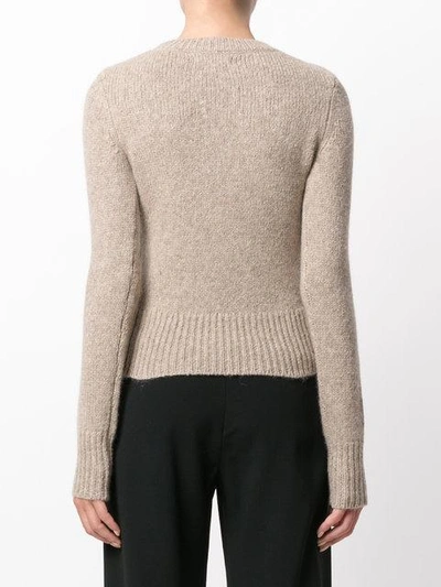 Shop Isabel Marant Classic Knitted Jumper - Neutrals In Nude/neutrals