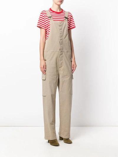 Shop See By Chloé Denim Overalls - Neutrals