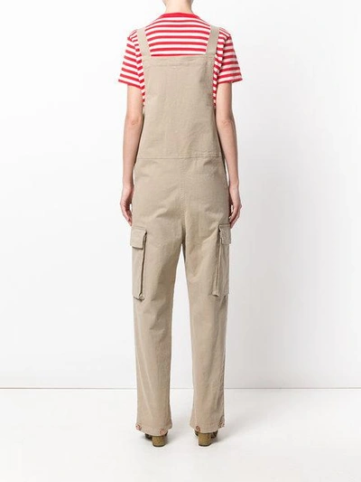 Shop See By Chloé Denim Overalls - Neutrals