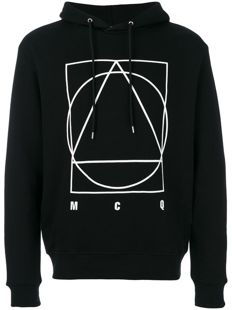 Icon-print hoodie