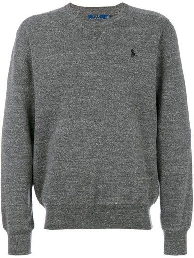 Polo Ralph Lauren Crew Neck Sweatshirt In Grey