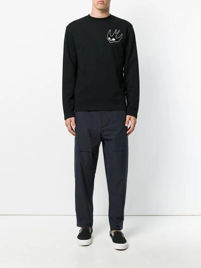 Shop Mcq By Alexander Mcqueen Mcq Alexander Mcqueen Swallow Motif Sweater - Black