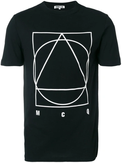 Mcq By Alexander Mcqueen Mcq Alexander Mcqueen Black Glyph Icon T-shirt