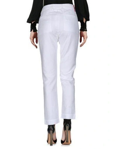 Shop Fred Perry Casual Pants In White