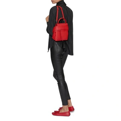 Shop Tod's Wave Backpack Mini In Red