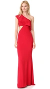 CUSHNIE ET OCHS ONE SHOULDER GOWN