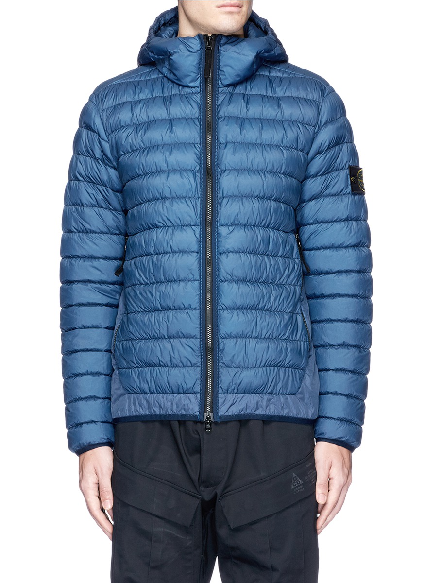 Stone Island Garment Dyed Down Puffer Jacket | ModeSens