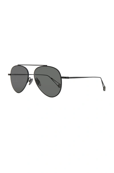 Shop Ahlem Republique Sunglasses In Black,metallics