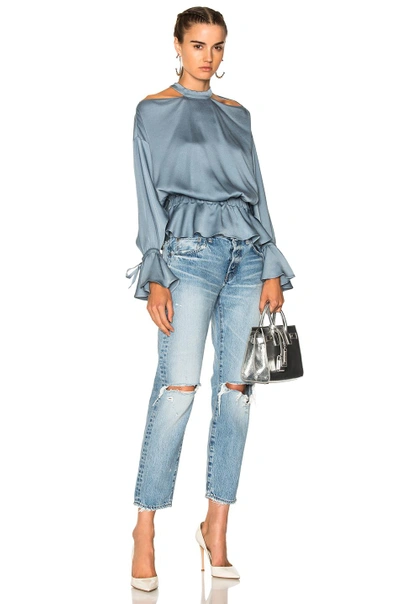 Shop Marissa Webb Sullivan Top In Smoke Blue