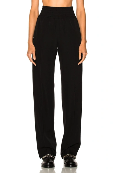 Shop Givenchy Satin Band Pants In Black