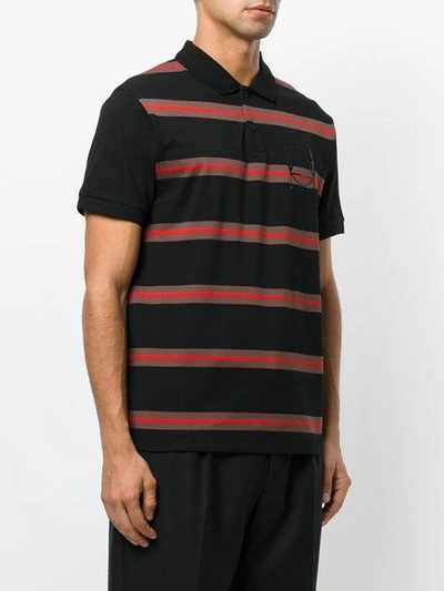 Shop Mcq By Alexander Mcqueen Striped Polo Shirt