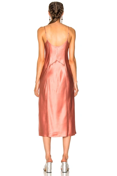 Shop Alexander Wang T T By Alexander Wang Slip Dress With Threadwork In Pink