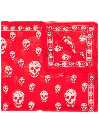 Shop Alexander Mcqueen Skull Scarf