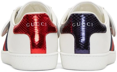 Shop Gucci White '25' Ace Sneakers