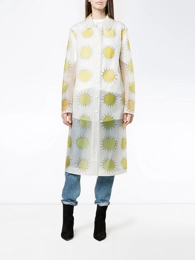 Shop Christopher Kane Sun Print Raincoat