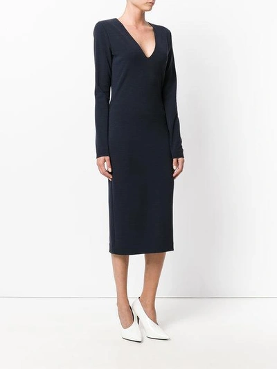 Shop Dsquared2 Fitted Dress In Blue
