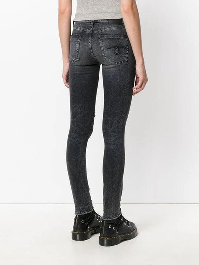 Shop R13 Skinny Distressed Jeans - Grey