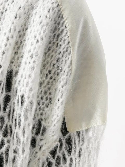 Shop Mm6 Maison Margiela Oversized Open Knit Sweater