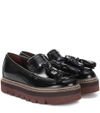 SEE BY CHLOÉ Plateau glossed-leather loafers