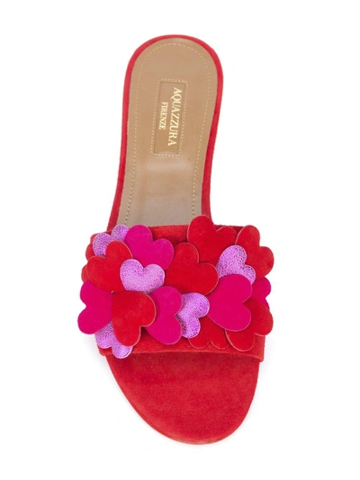 Shop Aquazzura Happy Hearts Slide