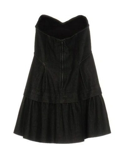 Shop Miu Miu Denim Dress In Black