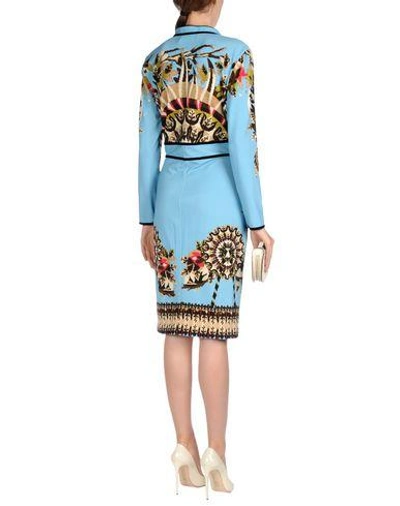 Shop Roberto Cavalli Knee-length Dresses In Sky Blue