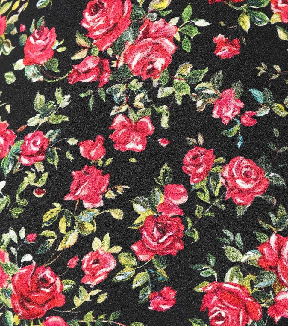 Dolce & Gabbana Roseline Floral-print Crepe Midi Dress In Stampa ...