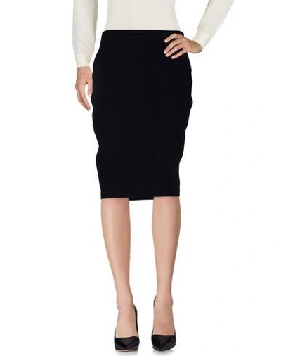 The Row Knee Length Skirt In Black