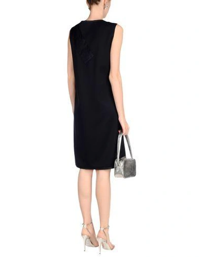 Shop Bottega Veneta Evening Dress In Dark Blue