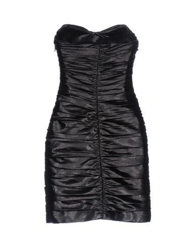 Shop Saint Laurent Short Dresses In Black