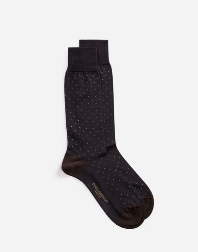 Dolce & Gabbana Cotton Socks In Multicolor