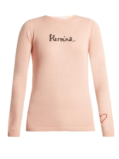 Bella Freud Heroine Cashmere Sweater In Light Pink