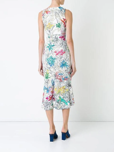 Shop Peter Pilotto Sleeveless Floral Print Dress