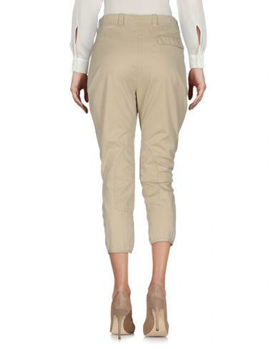 Shop Balenciaga Cropped Pants & Culottes In Beige