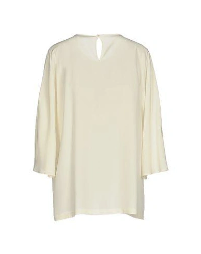 Shop Dolce & Gabbana Woman Top Ivory Size 2 Silk In White