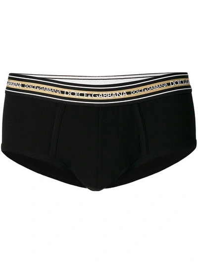 Dolce & Gabbana Logo Briefs - Black