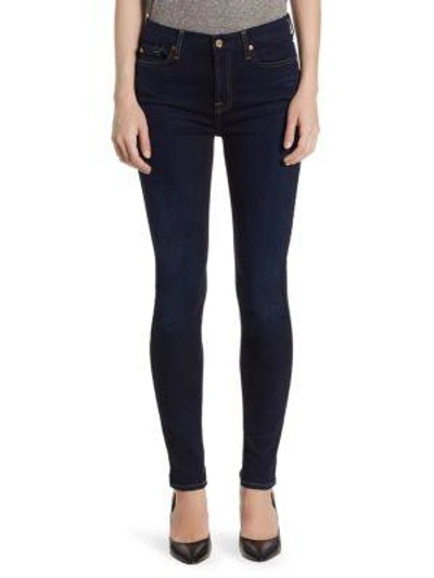 7 For All Mankind B(air) High Rise Skinny Jeans In Tranquil In B(air) Tranquil