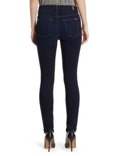 Shop 7 For All Mankind B-air High-rise Skinny Jeans In Bair Tranquil Blue