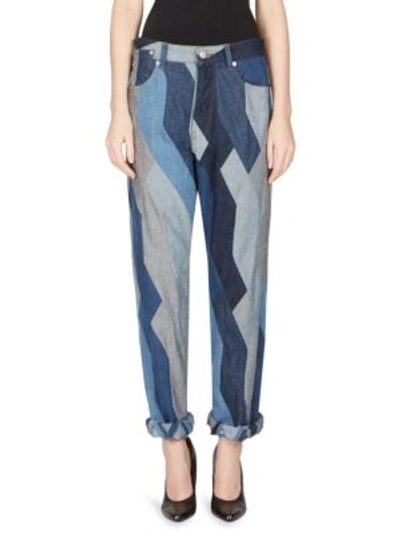 Shop Dries Van Noten Slouchy Patchwork Jeans In Multi