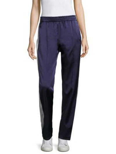 Shop Opening Ceremony Mid-rise Silk Track Pant In Eclipse Multi