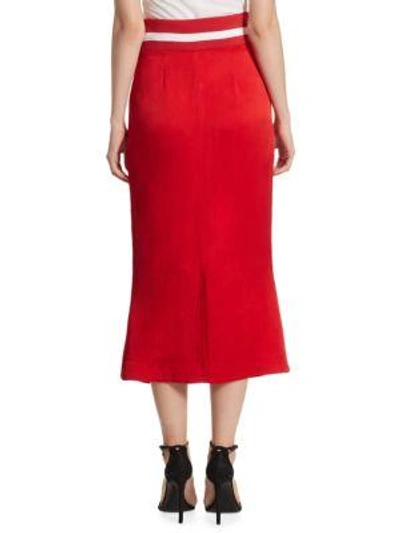 Shop Maggie Marilyn Focus On The Midi Good Skirt In Red