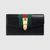 GUCCI SYLVIE LEATHER CONTINENTAL WALLET,476084CWLSG1060